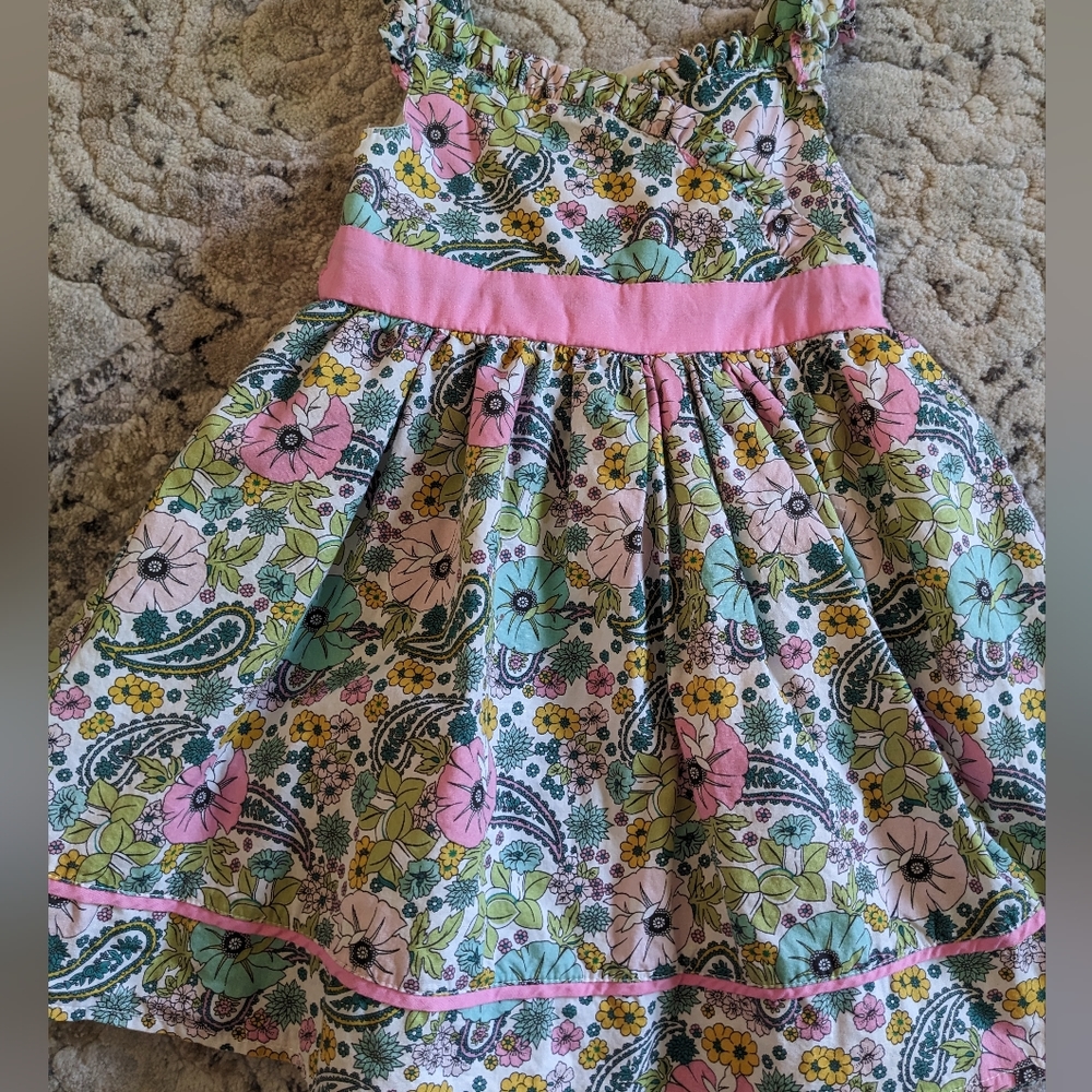 Floral toddler dress. 9-12 months